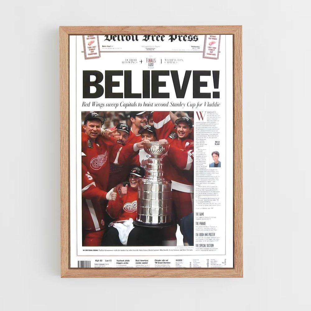 Poster Les Gagnants de Detroit – affiche Hockey sur glace (vue 4)